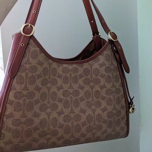 Coach purse, over the shoulder, Brown, NWT
